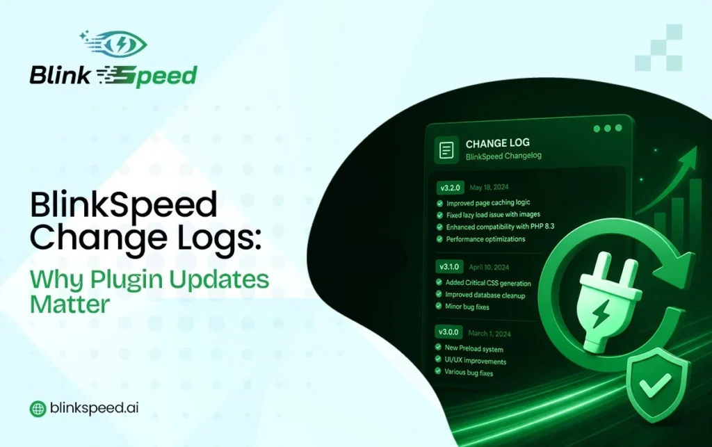 BlinkSpeed Change Logs What's New in Every Plugin Update - BlinkSpeed AI
